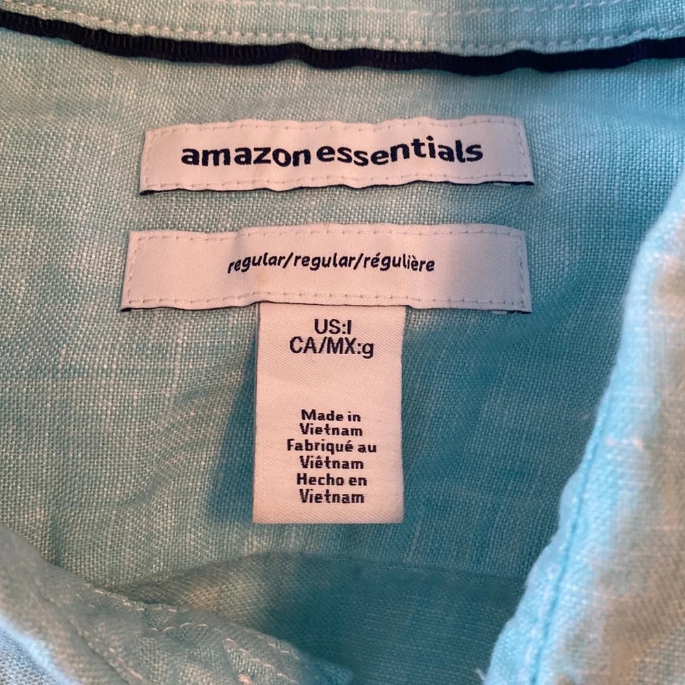Amazon Essentials Linen Button Down - Picture 4 of 5